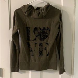 Victoria secret zip up hoodie